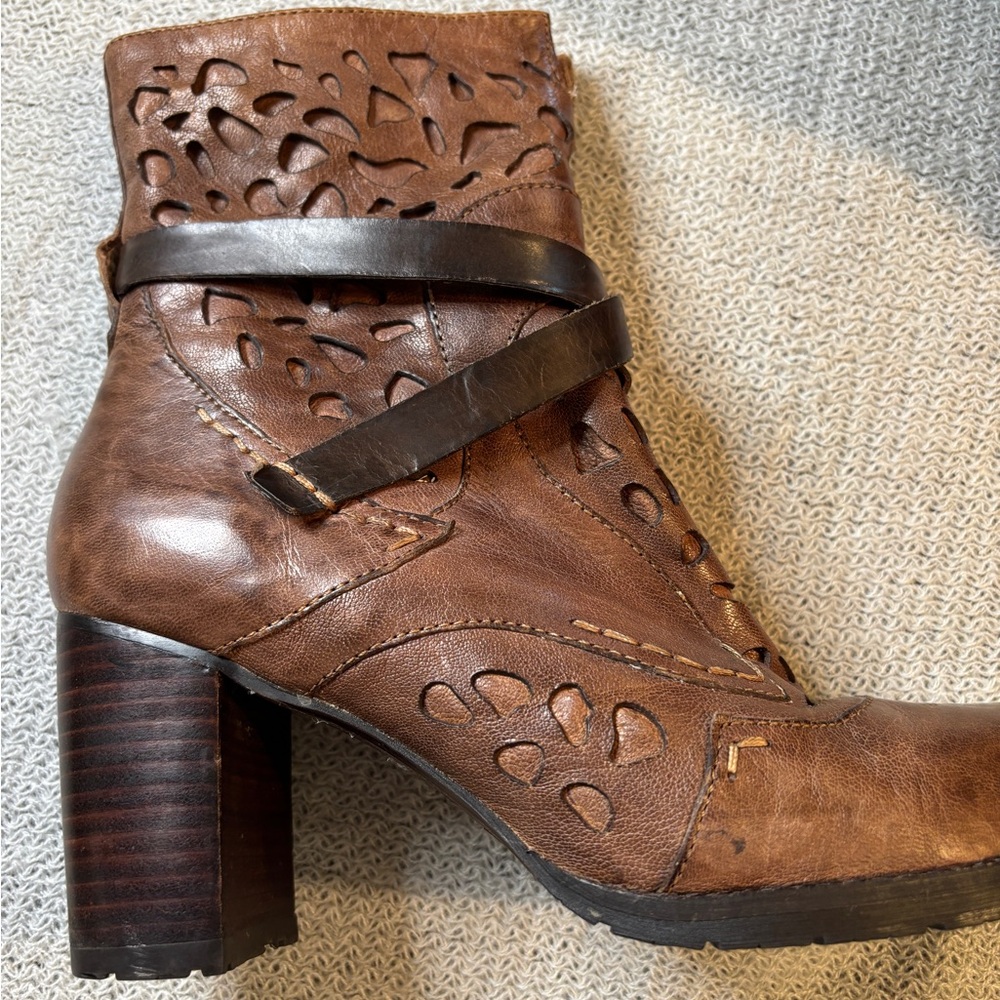 Everybody by BZ Moda Brown Leather Women's Boots - Picture 3 of 11